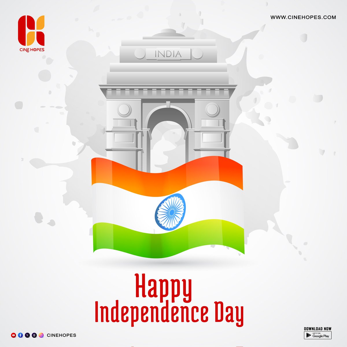 cinehopes's tweet photo. Wishing you a day filled with pride, unity, and purpose. Happy Independence Day 🇮🇳 https://t.co/tpHxkX2Yxj