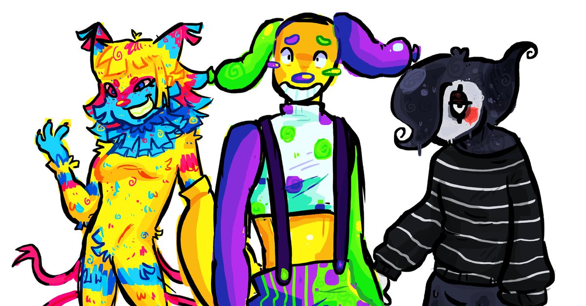 ufopilled's tweet photo. actually heres the whole troupe haha i rlly like them idk if yall can trll #dandysworld #roblox https://t.co/UEXgNZBWAL