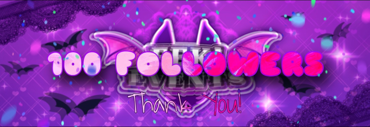 EEK! 100 whole FOLLOWERS? ALREADY? Thank you! 💜🥳
I cannot believe that we already have 100 whole supporters. We will not let you guys down! 💜🦇