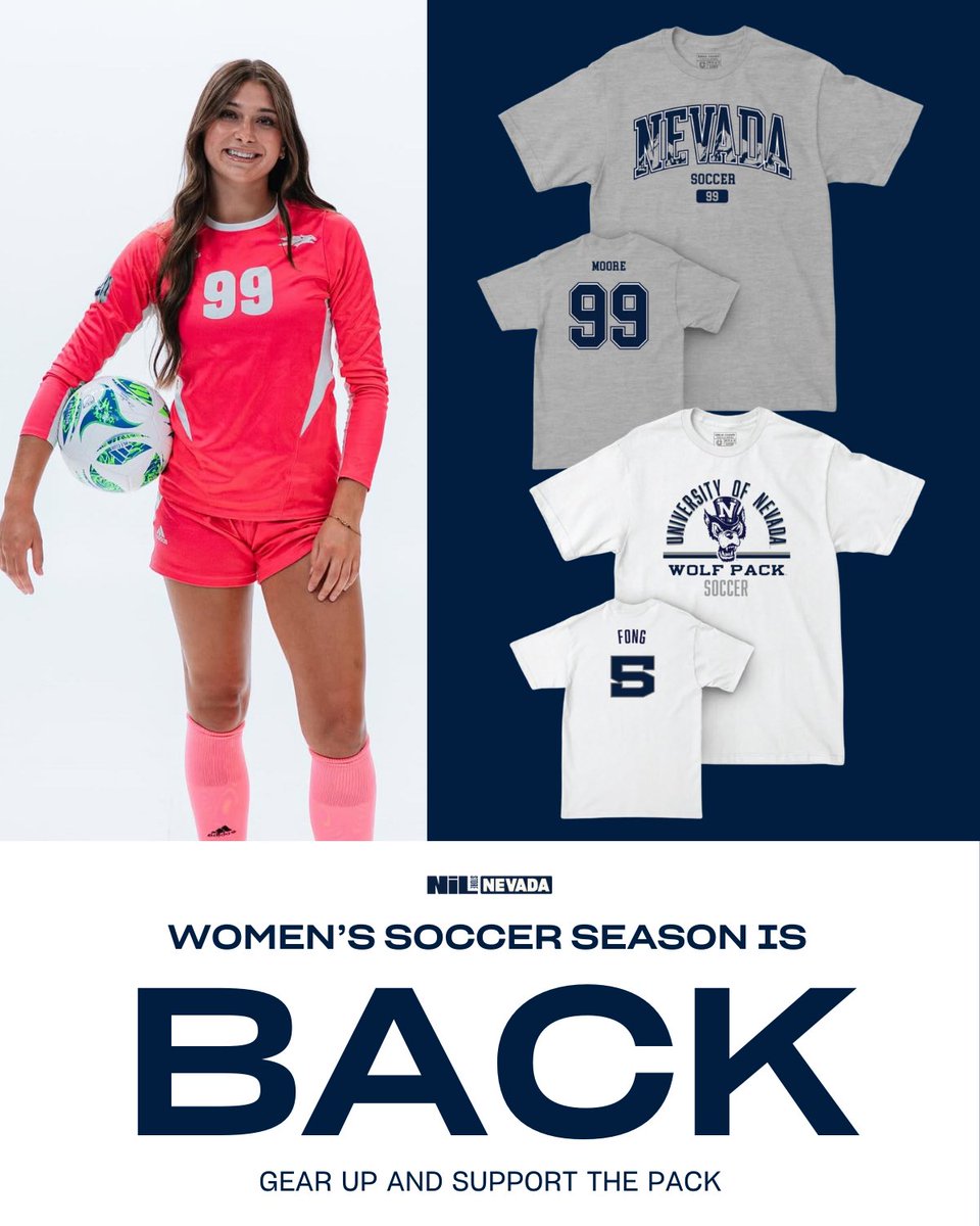 Soccer season is back!

Tune in to ESPN+ as they take on ASU tonight at 7pm

Shop Soccer: nil.store/nevada/sports/…