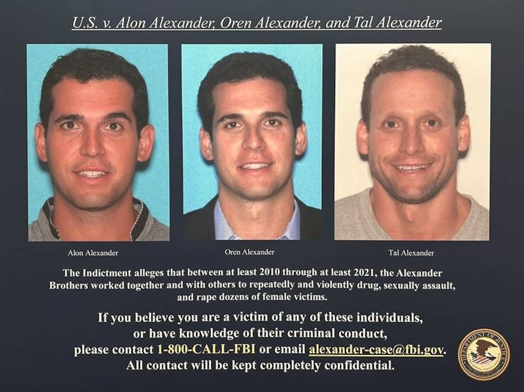 Diving into the federal case of The Alexander Brothers, in the SDNY🚨: A third superseding indictment was unsealed months ago in the federal sex trafficking case against prominent luxury real estate brokers Alon Alexander, Oren Alexander, and Tal Alexander. Per the indictment,