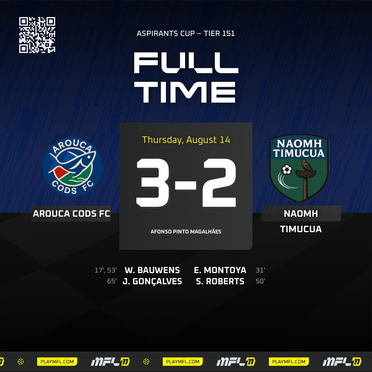 AROUCA CODS 🇵🇹🐟 ARE IN THE ASPIRANTS CUP FINAL 🏆

#MFL