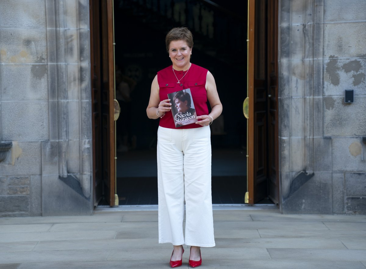 Nicola Sturgeon at the Edinburgh Book Festival