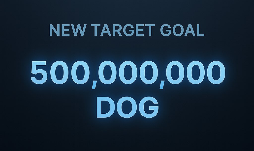 Target Raised: 200M → 500M $DOG

We’ve more than doubled our ambition — expanding our $DOG treasury target by +300M $DOG.

Why? Because conviction scales.

$CBLO is building toward the largest Bitcoin-native meme coin treasury in public market history.