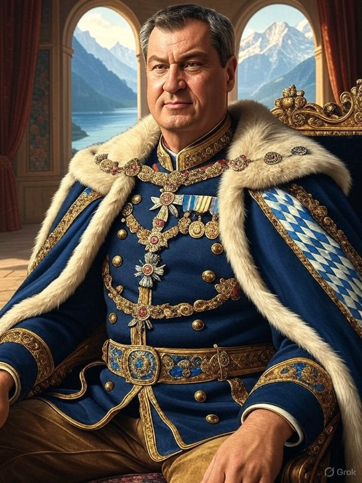 Am morgigen bayerischen Feiertag sollten alle Untertanen auf Knien zur Staatskanzlei robben um ihrem Gottkaiser #Söder zu huldigen und ihn anflehen sie auf Lebzeit zu regieren. 
WARUM TUN SIE DAS NICHT??? 🤬😭