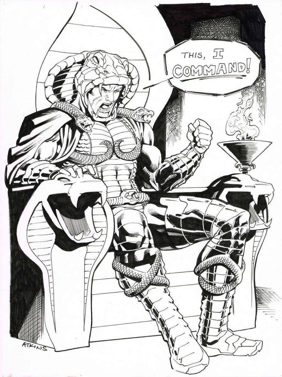 iamluke85's tweet photo. #serpentor artwork by #robertAtkins https://t.co/rOlmKRqKAE