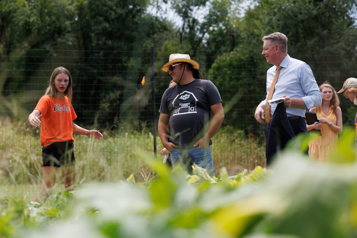 OklahomaAg's tweet photo. We had a great time this week visiting the @okstateferguson  Student Farm &amp; Our Daily Bread!

Seeing the hard work and passion of these students is inspiring! 

 #OkAg | #agyouth25 https://t.co/oRh3DVwRVi