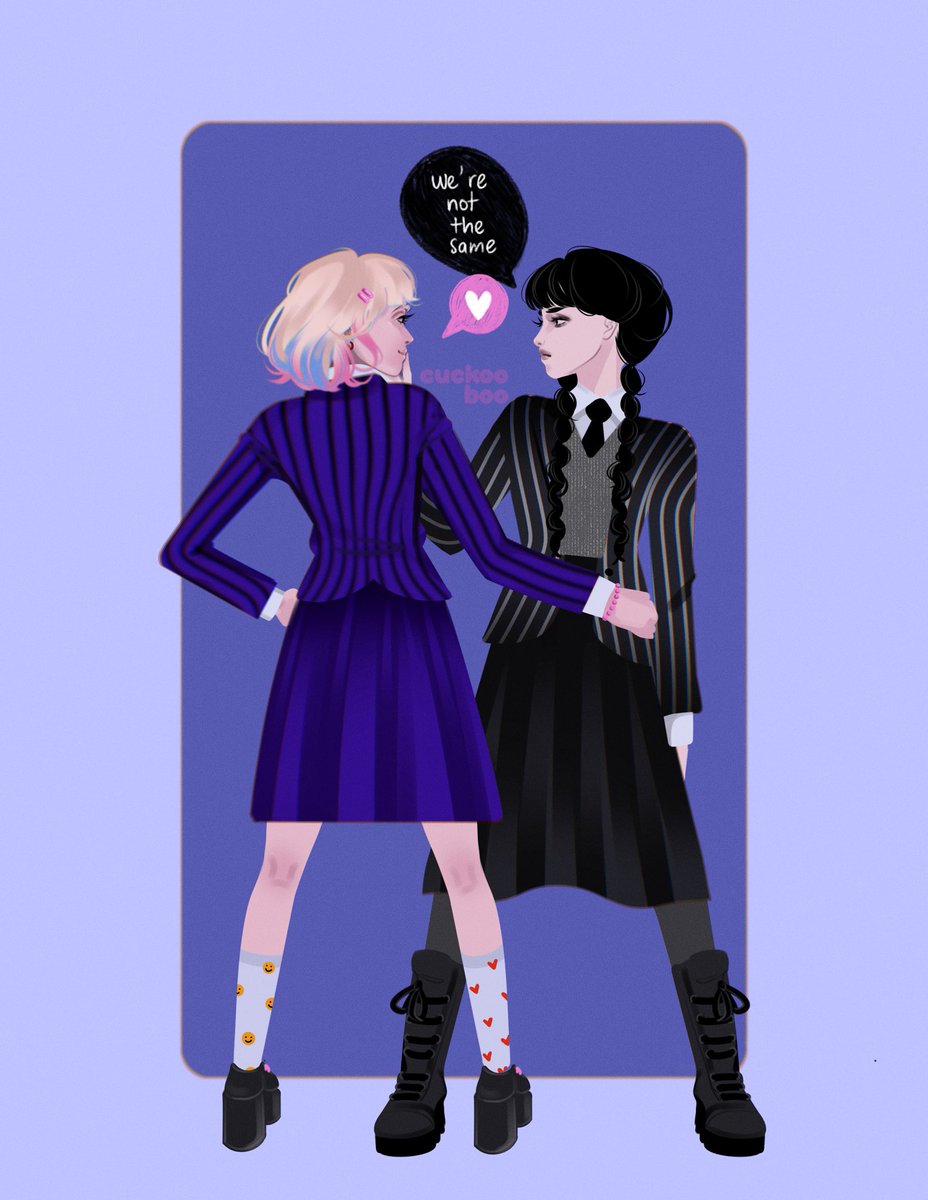 You and me, 
we’re not the same. 
I am a sinner,
You are a saint 

#wenclair #WednesdayNetflix
