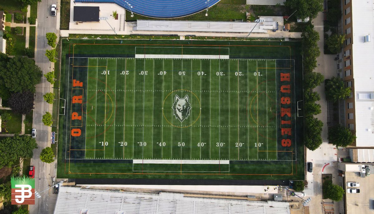 A fresh new look for the <a href="/oprfhshuskies/">Oak Park and River Forest High School</a> is here 🐺

Meticulously upgraded multi-sport synthetic turf surface just in time for fall sports. Oak Park River Forest is ready to dominate! 

#TurfFieldInstallation #ByrneAndJonesSports