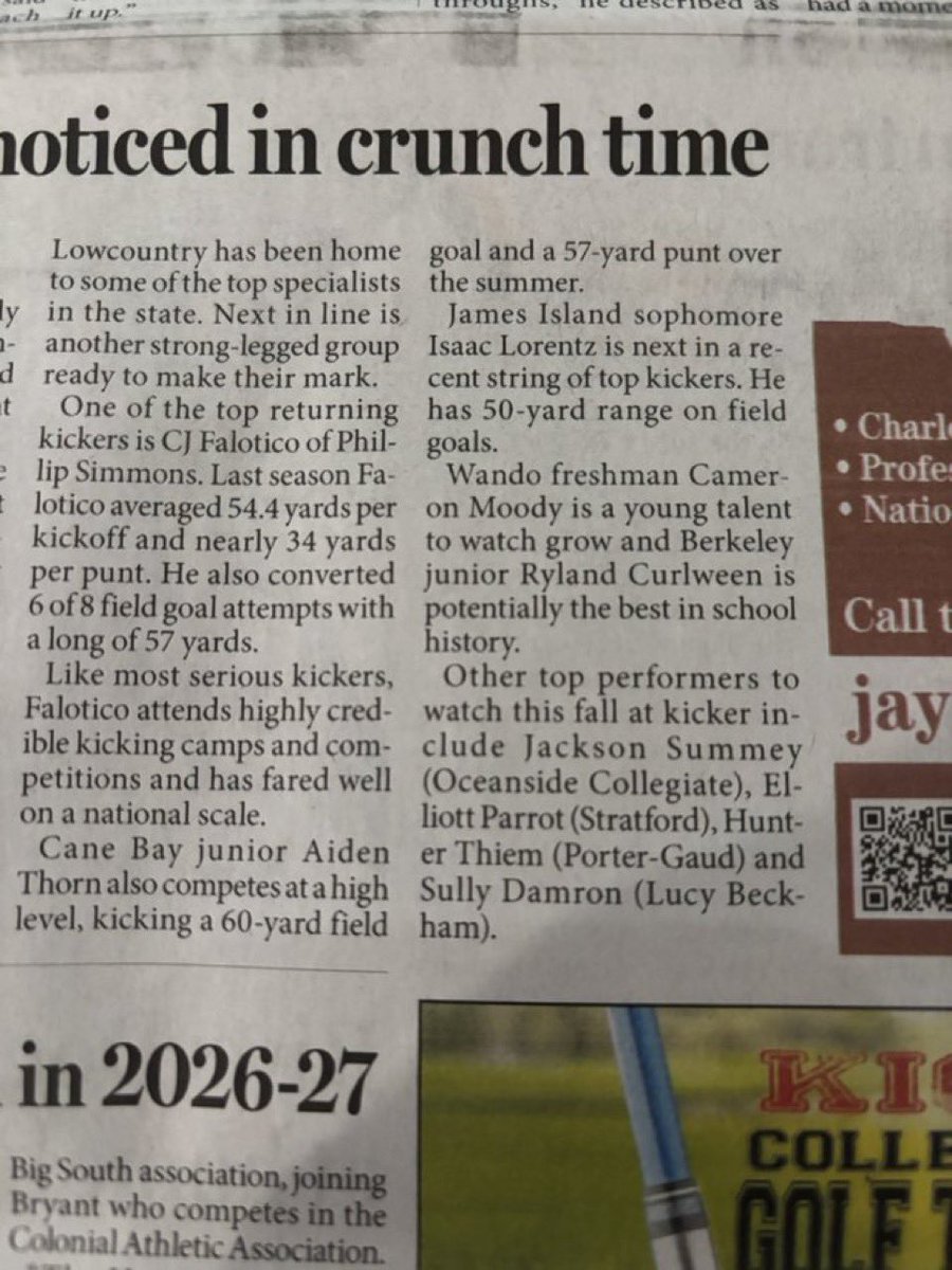 CJ Falotico (@cj_falotico17) on Twitter photo Thank you <a href="/dshelton66/">DavidRShelton</a> for the write up, can’t wait for my senior season. <a href="/PrepRedzone/">Prep Redzone 🏈</a> <a href="/PSIronHorseFB/">Philip Simmons Iron Horse Football</a> <a href="/coachbendig/">Coach Eric Bendig</a> <a href="/CoachEBenton/">Eugene Benton</a> <a href="/CoachJournell/">Tom Journell</a> <a href="/AB_Balogh21/">Coach Balogh</a> <a href="/Coach_BChapman/">Braxton Chapman</a> <a href="/TerryUrsin/">Terry Ursin</a> <a href="/CoachAndyHelms/">Andy Helms</a> <a href="/Coach_JFletcher/">Joshua Fletcher</a> <a href="/CoachPXMurphy/">Patrick X Murphy</a> Thank you <a href="/dshelton66/">DavidRShelton</a> for the write up, can’t wait for my senior season. <a href="/PrepRedzone/">Prep Redzone 🏈</a> <a href="/PSIronHorseFB/">Philip Simmons Iron Horse Football</a> <a href="/coachbendig/">Coach Eric Bendig</a> <a href="/CoachEBenton/">Eugene Benton</a> <a href="/CoachJournell/">Tom Journell</a> <a href="/AB_Balogh21/">Coach Balogh</a> <a href="/Coach_BChapman/">Braxton Chapman</a> <a href="/TerryUrsin/">Terry Ursin</a> <a href="/CoachAndyHelms/">Andy Helms</a> <a href="/Coach_JFletcher/">Joshua Fletcher</a> <a href="/CoachPXMurphy/">Patrick X Murphy</a>