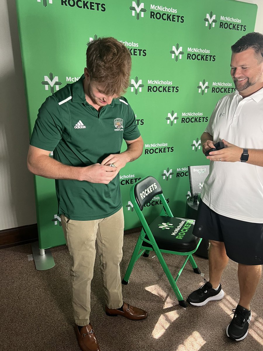 State Ring | Better late than never…

Due to ordering issues and then some timing for visits, we’ve finally presented Pierce Taylor with his ring for his OHSAA State Championship!

Not proud of how long it took but honored and excited that he finally has it!

#BondedTogether