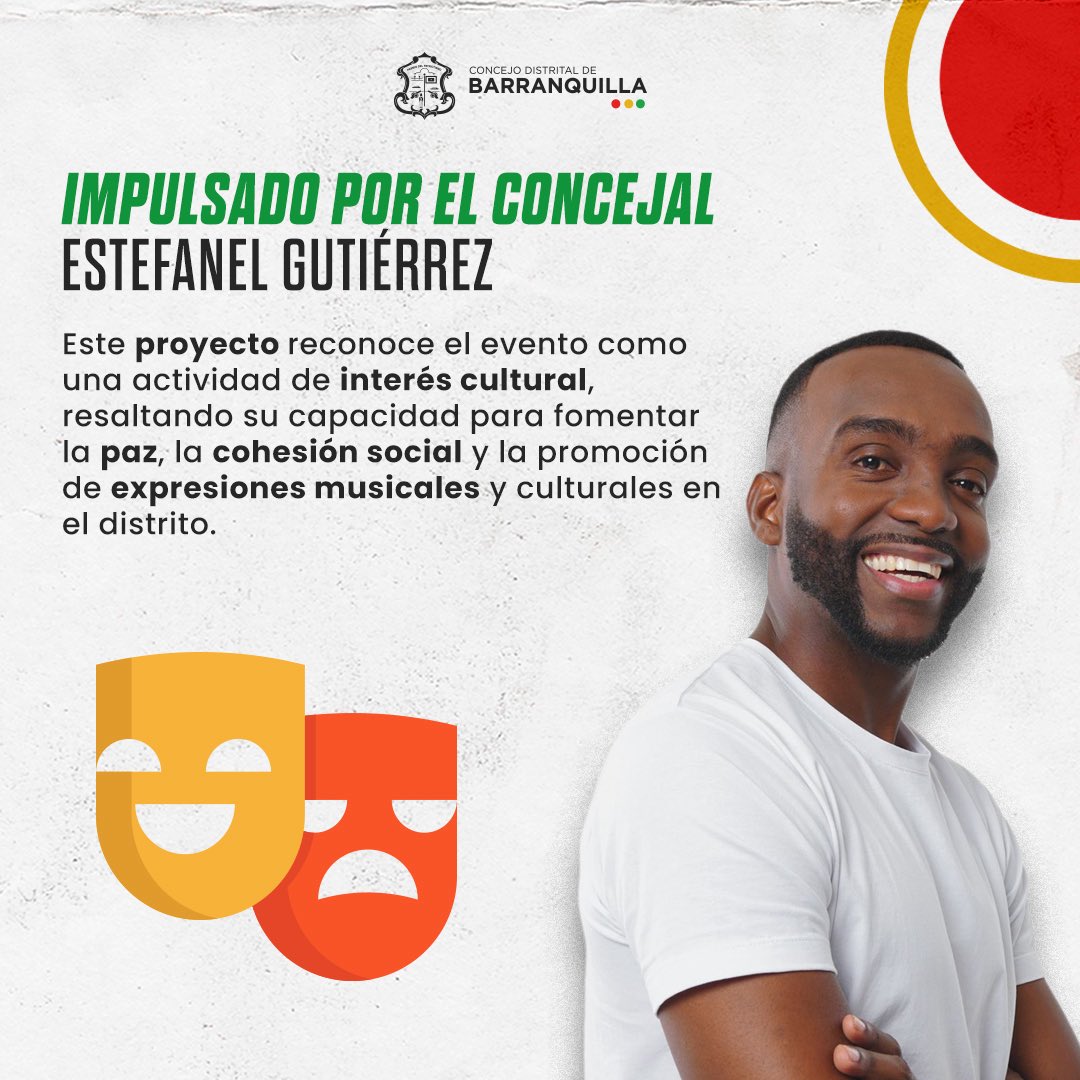 Concejodebaq's tweet image. 🎶 Quilla Gospel, Voces de Paz llega al Concejo de Barranquilla como un evento declarado de interés cultural, impulsado por el concejal Estefanel Gutiérrez.