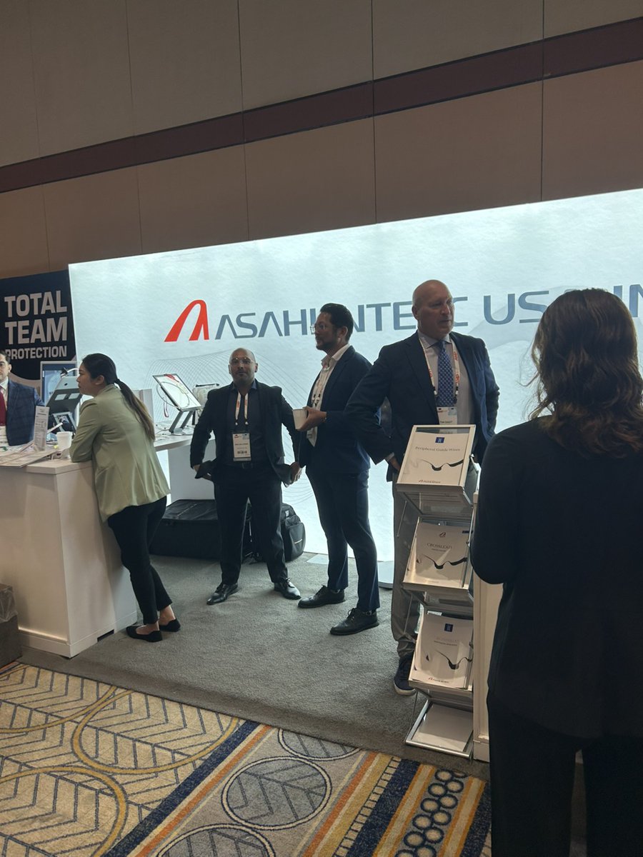 AIU_Medical's tweet photo. THERE THEY ARE! At ASAHI BOOTH #110 during #AMP2025! Want to see the latest peripheral wire innovations we are offering? Come on down and talk to one of our wonderful specialists here! #AsahiBooth110 #PeripheralIntervention #VIrad #vasctwitter #CLTIFighters #medtwitter #LimbSalvage #Irad #CLIFighters