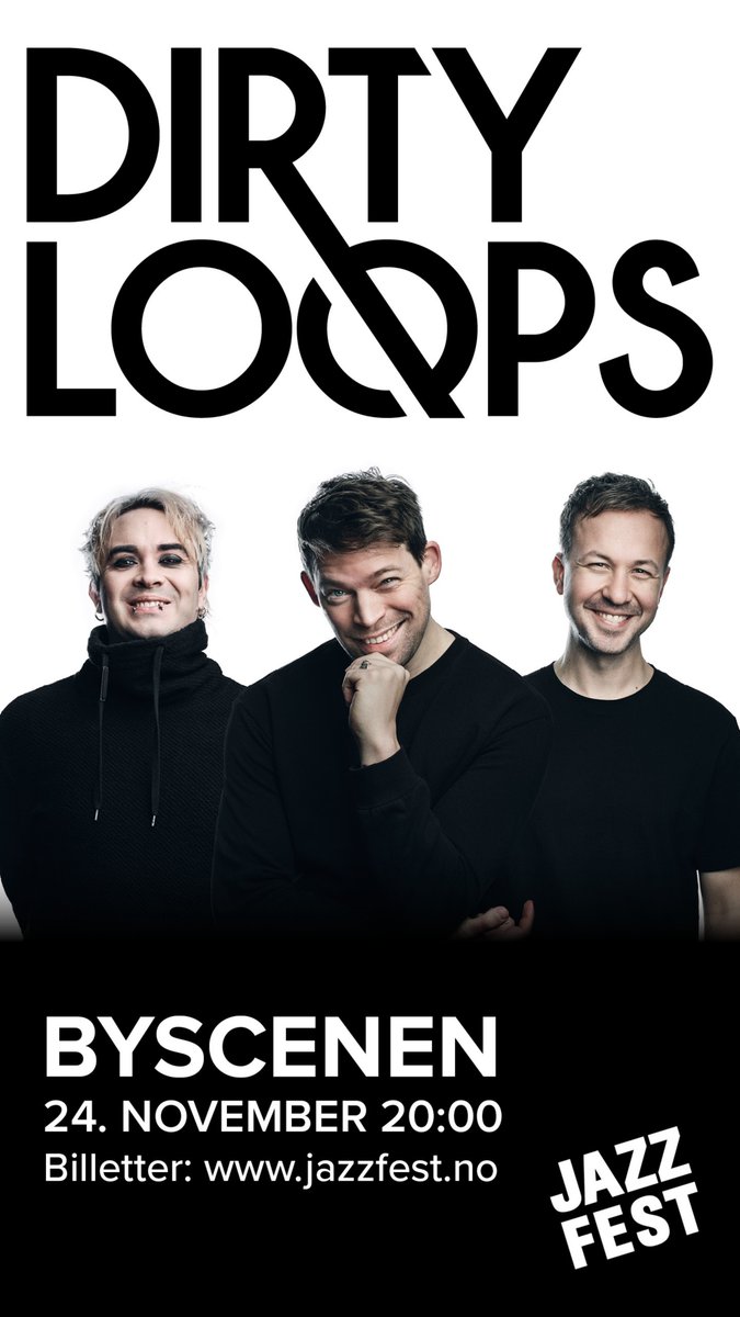 DirtyLoops's tweet photo. Norge!!! Vi ses i Trondheim och Oslo i November 🇳🇴
Biljetter släpps idag på https://t.co/o8clDVULQT https://t.co/C0Xz5aW9z8
