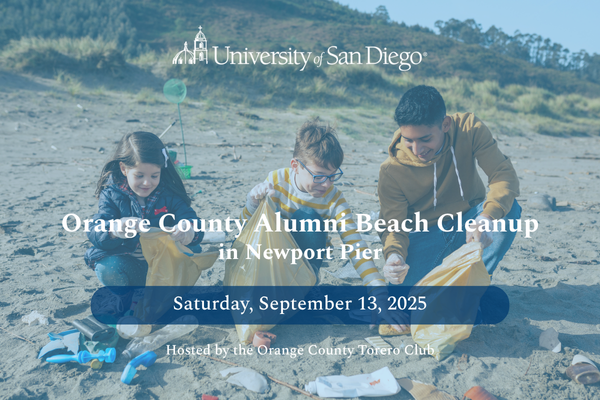 📣 New Alumni Event

Orange County Alumni Beach Cleanup in Newport
Saturday, September 13, 2025 | 8:30 a.m. - 10:30 a.m. PST
Learn more and RSVP at bit.ly/4mq66Y7

Coffee and snacks will be provided.