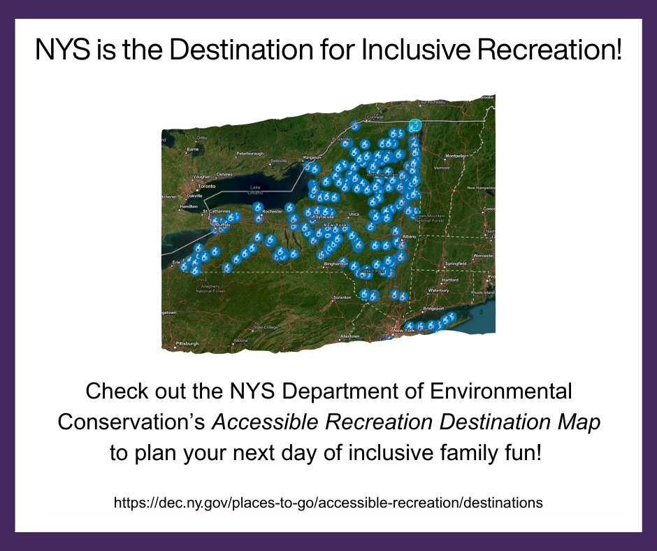 NYS Council on Developmental Disabilities (@nyscdd) on Twitter photo Need help planning accessible family fun? The <a href="/NYSDEC/">New York State Dept. of Environmental Conservation</a> has a map that may help!
dec.ny.gov/places-to-go/a… Need help planning accessible family fun? The <a href="/NYSDEC/">New York State Dept. of Environmental Conservation</a> has a map that may help!
dec.ny.gov/places-to-go/a…
