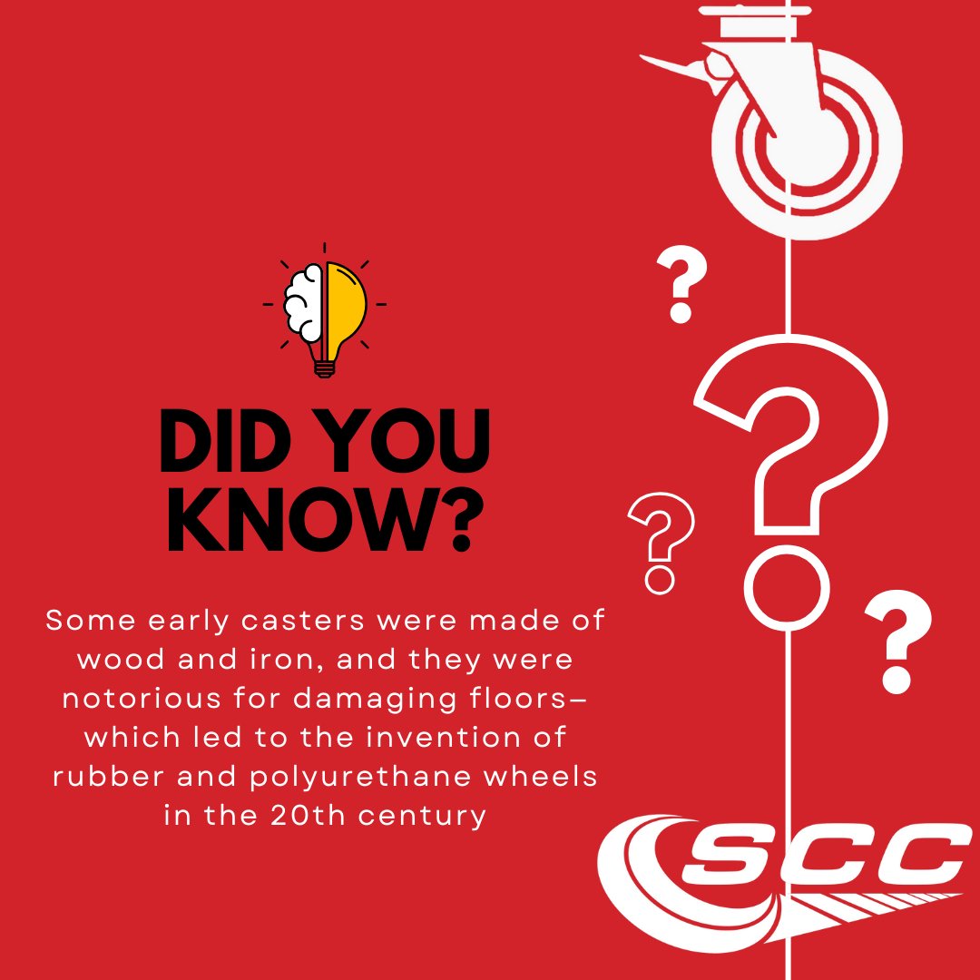 SERVICECASTER's tweet photo. Caster Trivia!
#ServiceCaster #RollingInnovation #CasterCraft #CustomCasters #CasterLife #CasterInnovation #IndustrialProducts #Ergonomics #MovingForward
#PersonalizedService #ProblemSolvers https://t.co/fyznyfYwUz