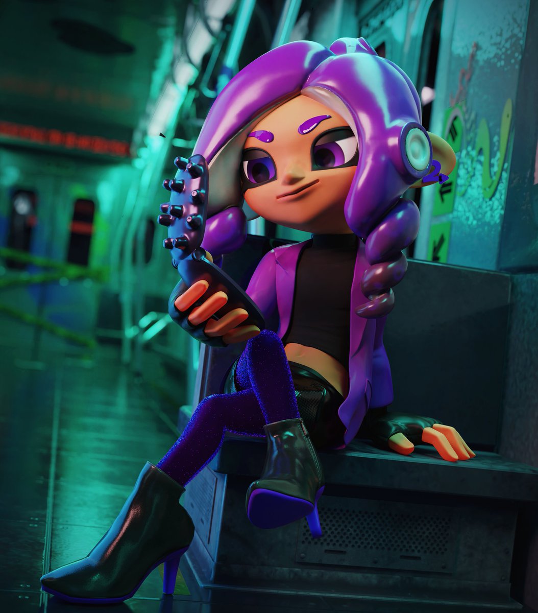 A little render I made of <a href="/RIEN__Louis/">RIEN / Louis (Comms closed!)</a> oc, Viviane. I really like their style!