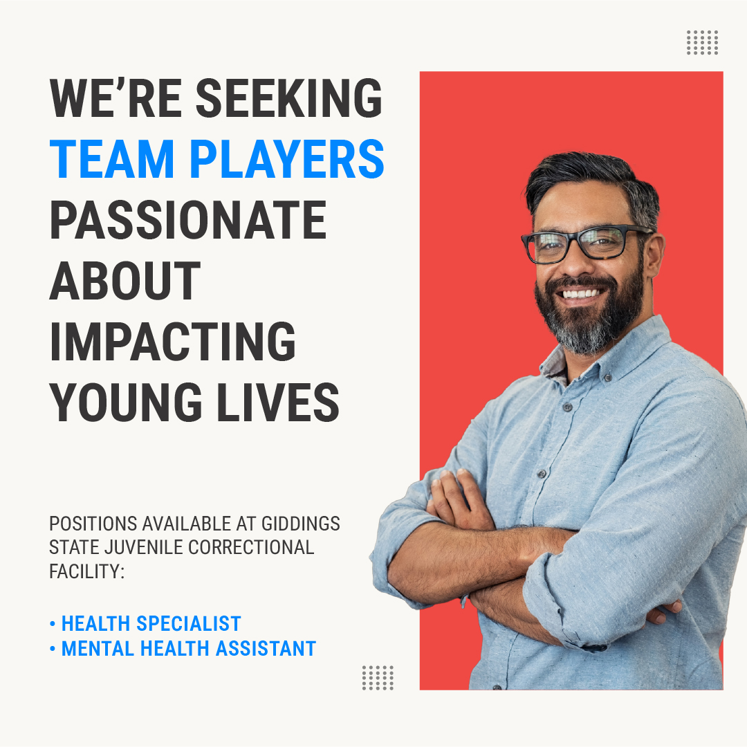 TexasJJD's tweet photo. Are you a mental health professional passionate about #MakingADifference? Then TJJD has an opportunity for you!

Visit https://t.co/0HaEbBm2rH or contact our recruiter to learn more. https://t.co/McKRxwIgeb