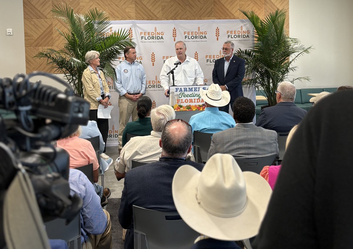 WiltonSimpson's tweet photo. Under President Albritton’s leadership, the legislature invested  $28 million in our FDACS Farmers Feeding Florida initiative. Working with food bank partners like Feeding Florida and Feeding Tampa Bay who purchase food directly from our farmers, ranchers, and producers who then transport and distribute to families who are facing food insecurity. That means Florida’s farmers have a stable market for their products, and families in need get the freshest possible food. In just 45 days, nearly 170,000 gallons of milk — or more than 2.7 million school milk cartons worth — have already been purchased from local dairy farmers and made available to Floridians in need.