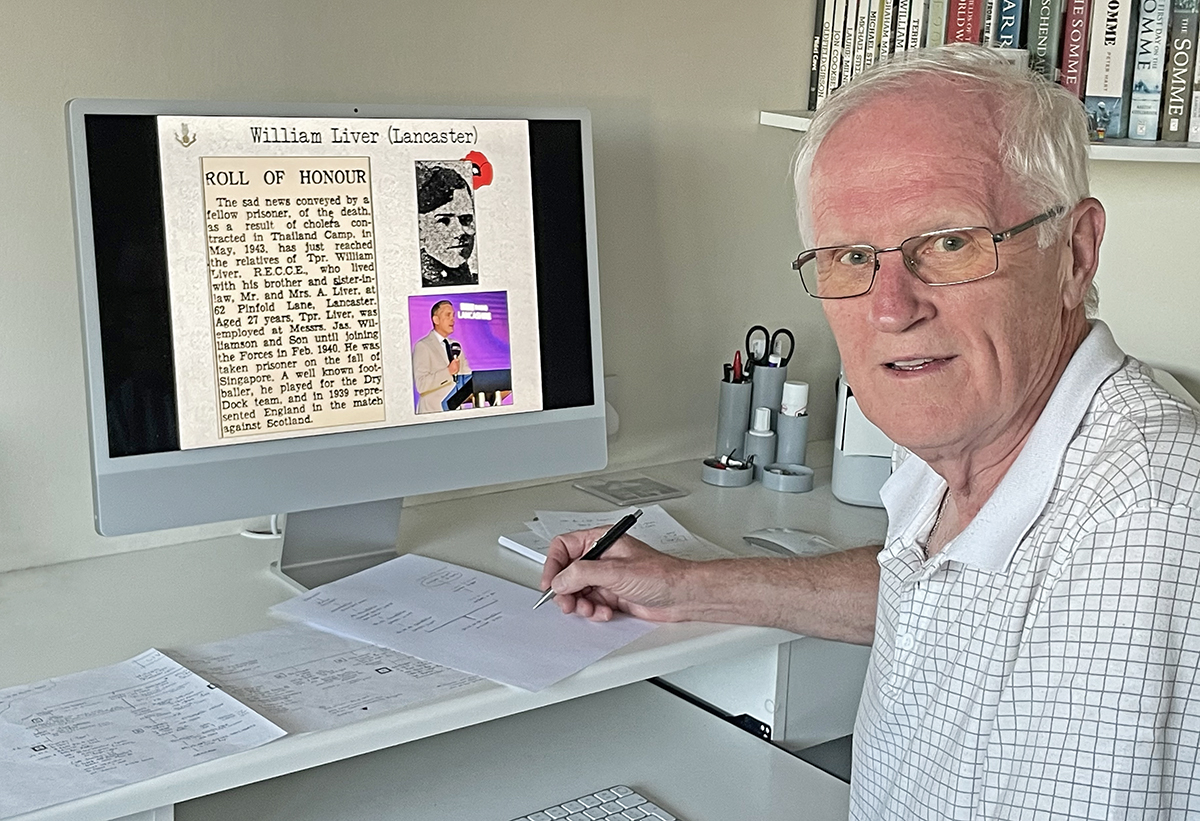 Nowt but a Lad (@nowtbutalad) on Twitter photo Getting ready for a chat tomorrow on the Radio with presenter <a href="/GrahamLiver/">Graham Liver</a> on his <a href="/BBCLancashire/">BBC Lancashire</a> Breakfast Show talking about #WW2 #VJDay and his relative, William Liver, who died in 1943 working on the infamous Burma - Siam 'Death Railway'. Piece scheduled to be aired c8.05 a.m. Getting ready for a chat tomorrow on the Radio with presenter <a href="/GrahamLiver/">Graham Liver</a> on his <a href="/BBCLancashire/">BBC Lancashire</a> Breakfast Show talking about #WW2 #VJDay and his relative, William Liver, who died in 1943 working on the infamous Burma - Siam 'Death Railway'. Piece scheduled to be aired c8.05 a.m.