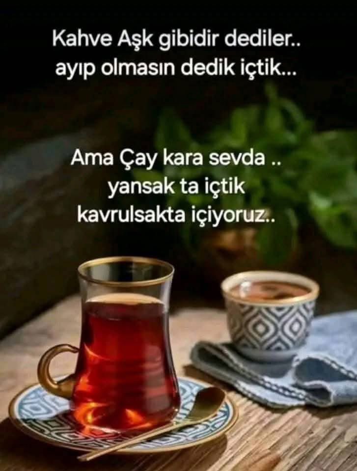 Hayat;Yarına kalsın diyecek kadar uzun değil ,Varken sevin.
Varken yiyip için.
Gülüşünüzü çayınızı bölüşün. 💜☕️💙
Zeki Müren - Gözlerinin içine başka hayal girmesin youtu.be/nDc2j_abqqc?si…