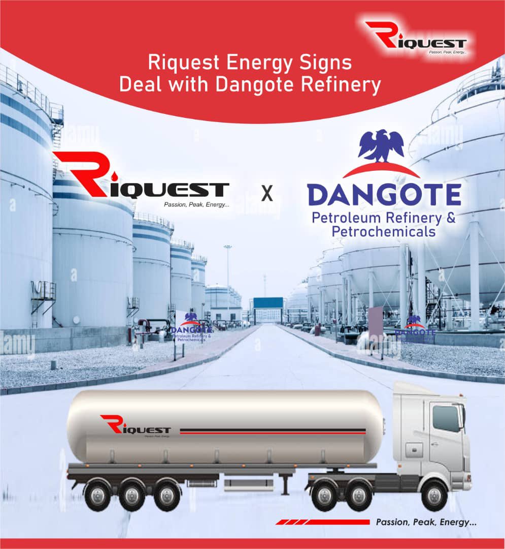 Our commitment to expansion is key to the growth of our RIQUEST brand and on that basis we have secured strong partnership with <a href="/DangoteGroup/">Dangote Group</a> to supply petroleum products at the best possible price and deliver high quality products to all our retail outlets nationwide.

On this
