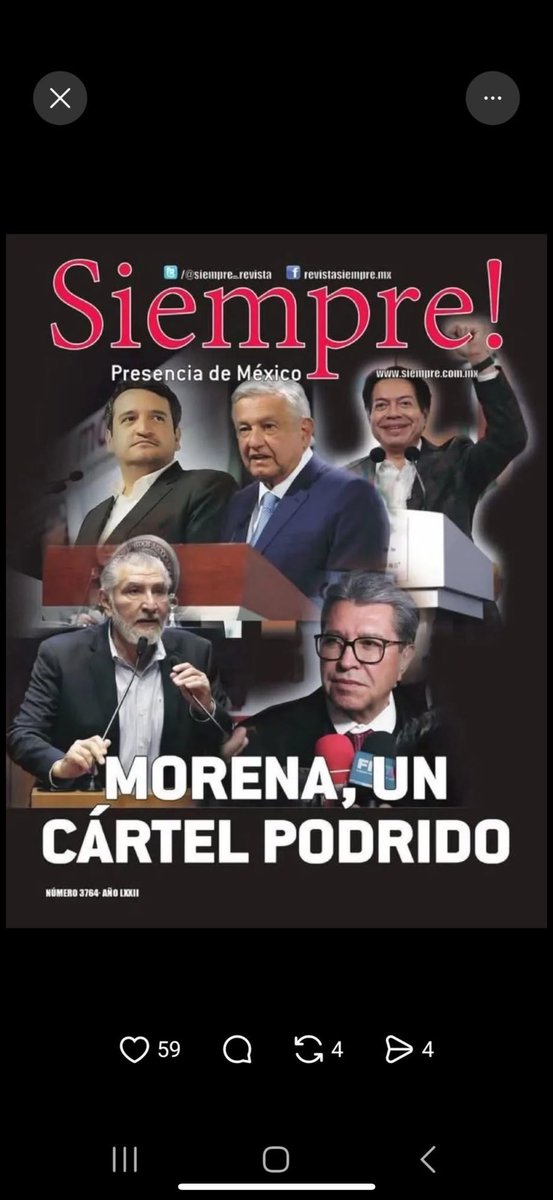 migracionalext's tweet photo. @SUBRATA30016572 YES, YES, YES !!! Trump es la Esperanza de México, de Chile, Nicaragua, Cuba, Venezuela que Los libere del comunismo!!!! It is Mexico's hope that it will save them from the communism of #narcoamlo, #narcomorena, MORENA SHOULD BE NAME A TERRORIST AND END THEM ALREADY, THANK YOU https://t.co/Wjpqzypk15