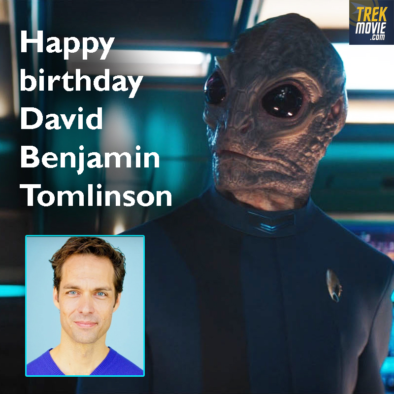 Happy birthday to David Benjamin Tomlinson, who plays Linus on #StarTrekDiscovery—and has played various other roles, out of his Saurian makeup, on the show as well. #StarTrek