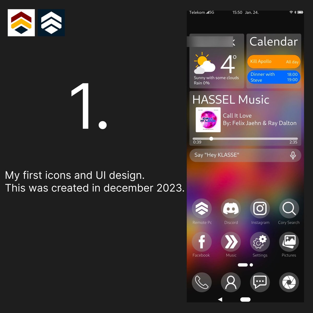 Hassel_next's tweet image. This was my first UI design. I completed it in December 2023. I was very proud of it. A year and a half later, I wasn&apos;t so proud anymore, but you have to start somewhere.