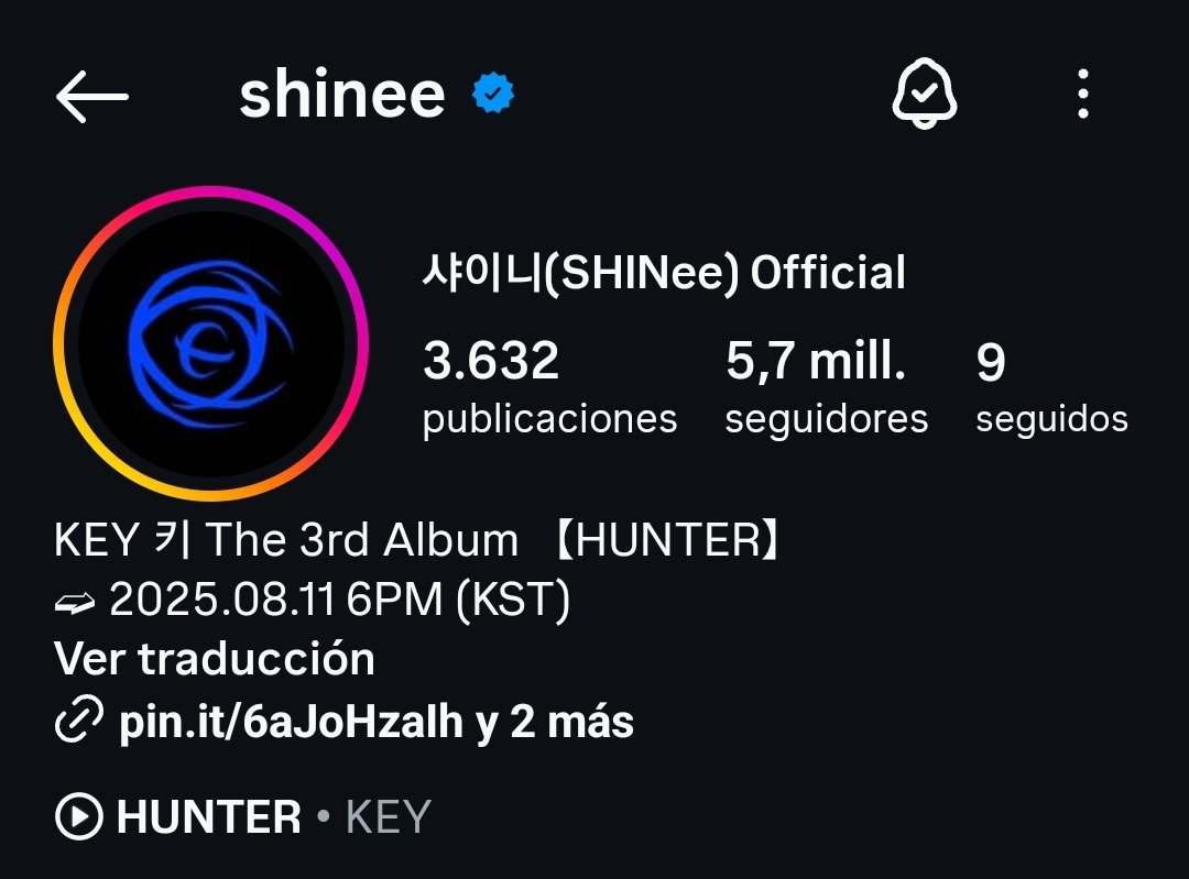 latamshinee's tweet photo. [INFO]

🔺️La cuenta de IG de SHINee linkeó en su biografia una nueva cuenta de Pinterest llamada eyesonSHINee con fotos de Key inéditas de la era 'HUNTER'. 

🖇:https://t.co/xmJ5JuJM6t

#KEY #키 @SHINee #SHINee #샤이니 https://t.co/JHe2Tjdup7