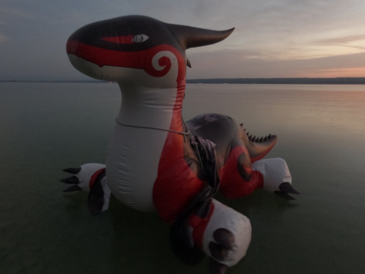 ltslang's tweet photo. #inflatable #zenith #puffypaws Watching the sunset https://t.co/rq4aTXLlzx
