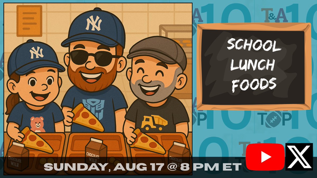 Summer Break is coming to a close, and you know what that means. Back to school! Think back (decades for some of us), click the link below and let us know what your favorite school lunch foods were. We will tell you ours on Sunday and talk about our usual college sports, MLB,