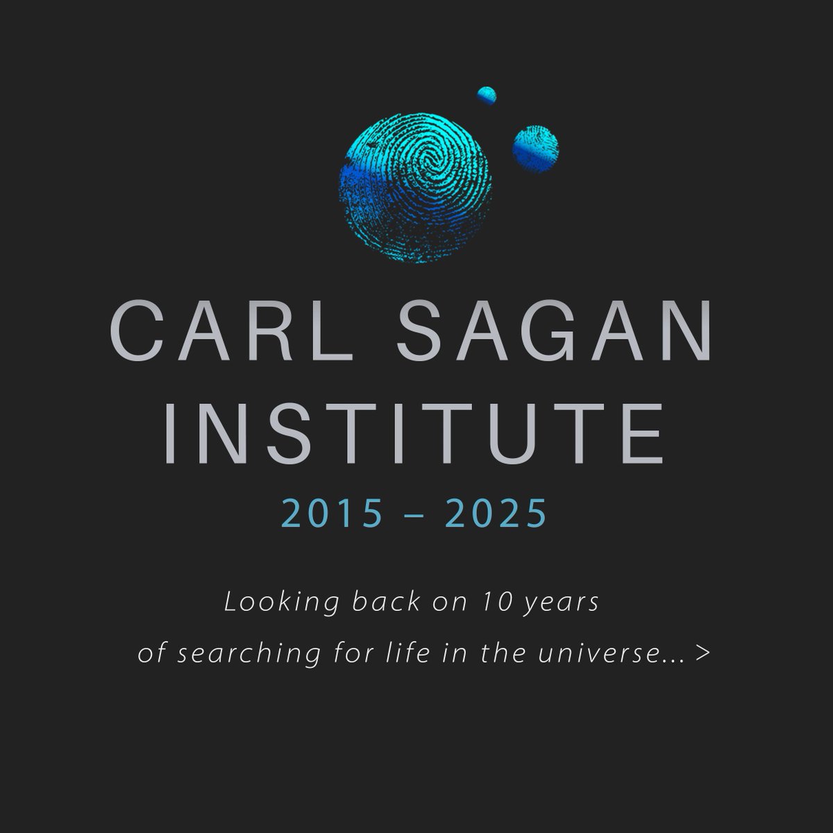 CSInst's tweet image. The Carl Sagan Institute is turning 10! To celebrate over the next few months, we'll post about Carl Sagan's scientific papers, the search for alien life from both early- and later-career CSI researchers, the wacky planets we've found along the way, & how to protect our own!