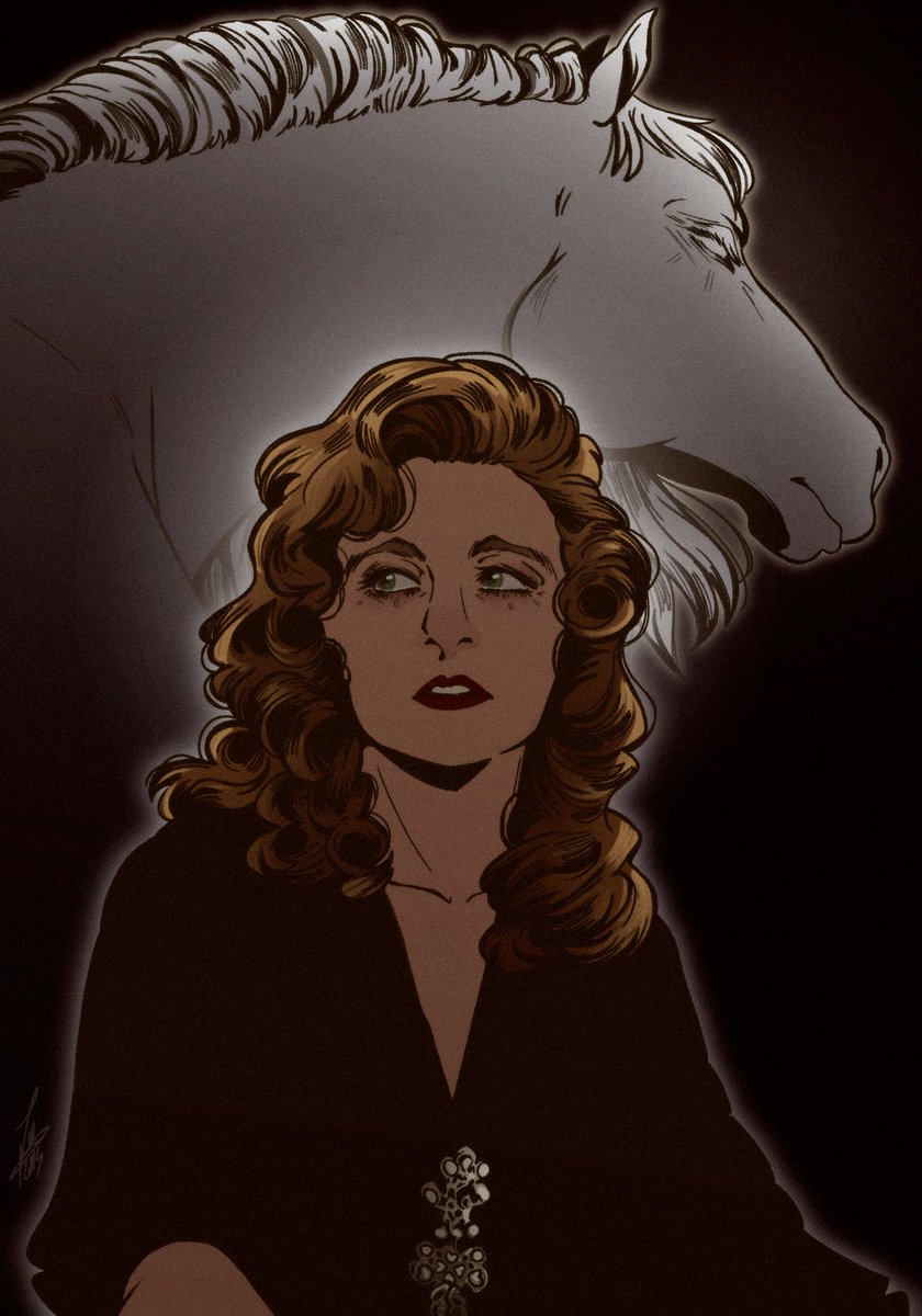 the horse is the white of the eyes, and dark within