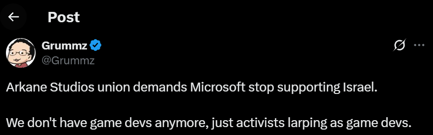 I don't really think or post about Grummz anymore, because it's obvious who and what he is and twitter posts aren't going to shift the needle. But this got a big lol out of me

Come on dude