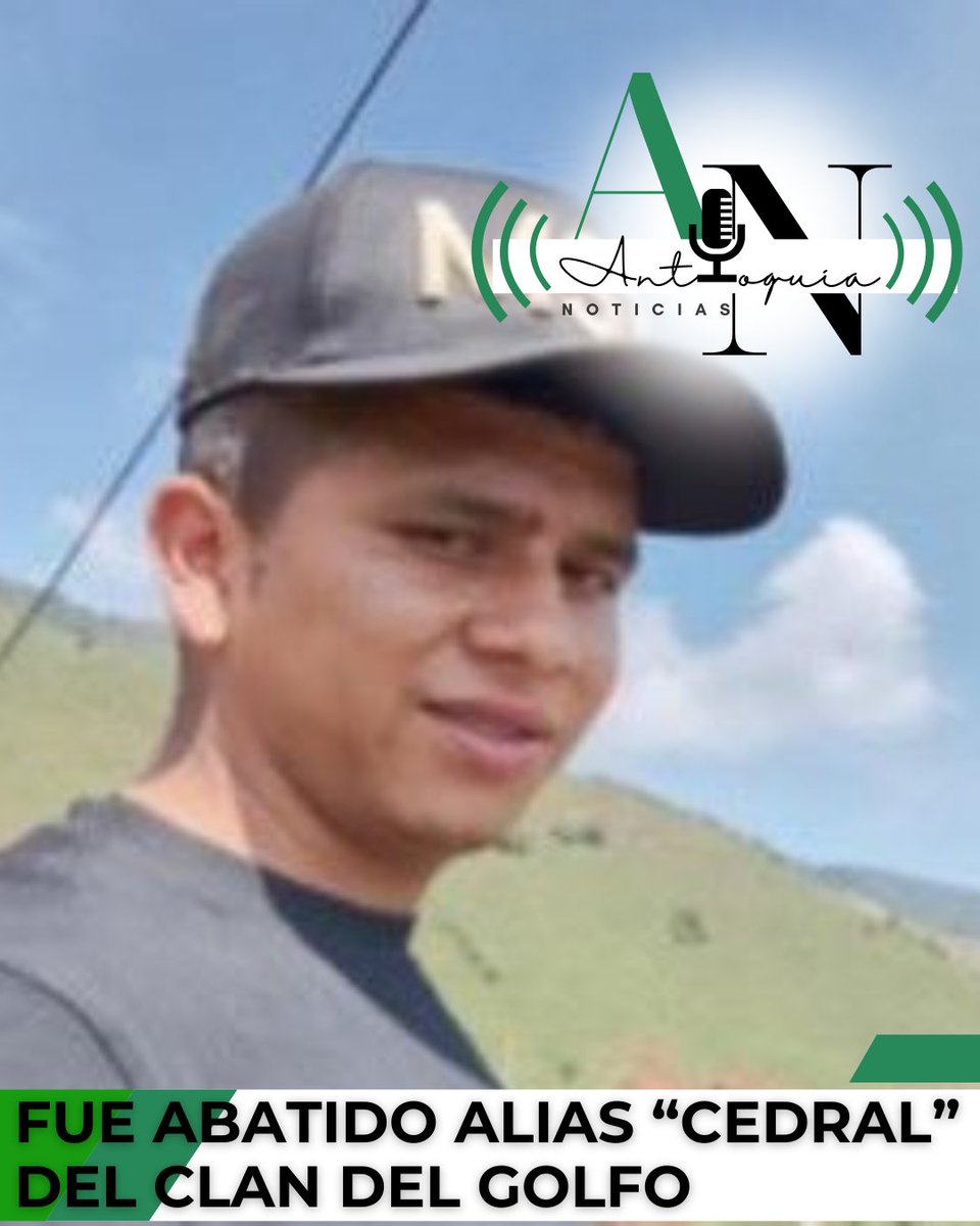 En Andes fue abatido alias Cedral, señalado cabecilla del Clan del Golfo que delinquía en el Suroeste de Antioquia, y junto a él también murieron el jefe de sicarios alias Pipe y otro hombre conocido con el alias de Peruano. El <a href="/GobAntioquia/">Gobernación de Antioquia</a> <a href="/AndresJRendonC/">Andrés Julián</a> destacó el hecho.