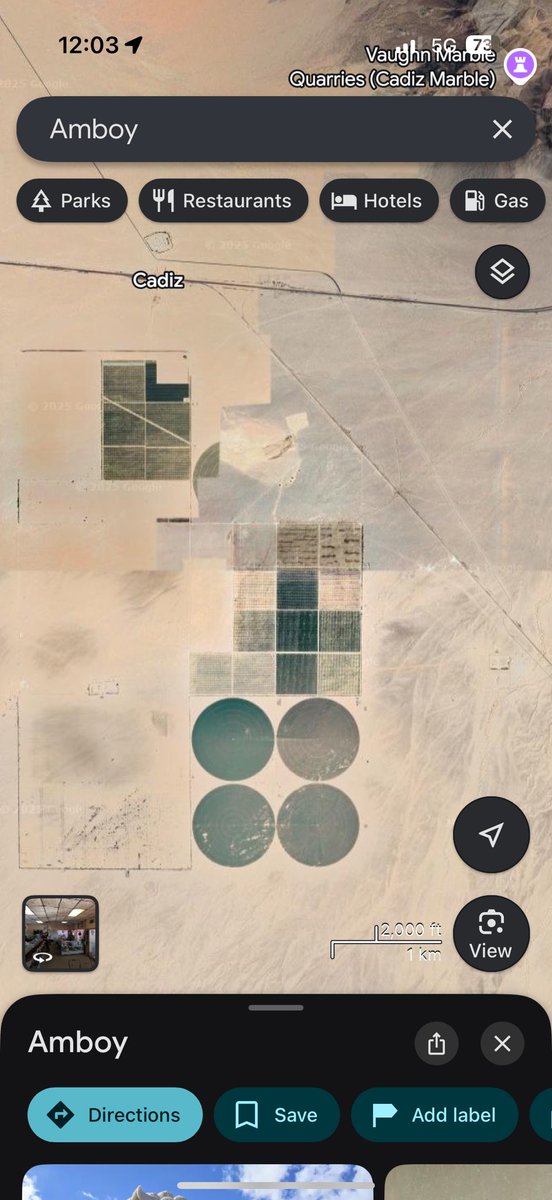 RowanParmenter's tweet photo. @ThinkAppraiser Why not Amboy or Cadiz? There’s a water play in Cadiz but in order to sell the water they have to use a % on the property. Most likely the most remote lemon grove in the country, a wild place! https://t.co/xUQXcnEZQ9