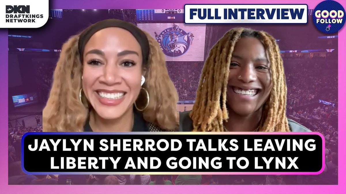 Good Follow (@goodfollowshow) on Twitter photo 🪩 NEW INTERVIEW OUT NOW! 🪩
✨ @rosgo21 sits down with Minnesota Lynx guard Jaylyn Sherrod to talk about her journey from being waived by the Liberty to landing with the Lynx
✨ Navigating her rookie season & adjusting to life in Minnesota
✨ What <a href="/JaylynSherrod/">Jaylyn Sherrod</a> hopes to 🪩 NEW INTERVIEW OUT NOW! 🪩
✨ @rosgo21 sits down with Minnesota Lynx guard Jaylyn Sherrod to talk about her journey from being waived by the Liberty to landing with the Lynx
✨ Navigating her rookie season & adjusting to life in Minnesota
✨ What <a href="/JaylynSherrod/">Jaylyn Sherrod</a> hopes to