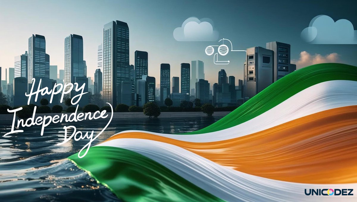 UnicodezAi's tweet photo. innovation without borders.
 Happy Independence Day! 🎉
#IndiaAt77 #Unicodez #TechFromIndia https://t.co/W0m3Tg3j6f