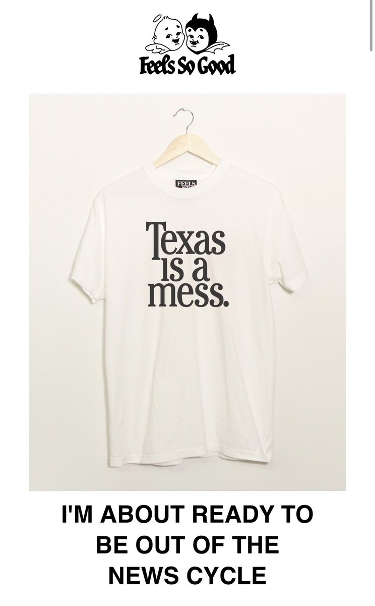 Random Austin Apparel Guide: 

1. Limited Edition <a href="/hihowareyouproj/">Hi How Are You Project</a> hat for Pride

2. A full array of new <a href="/EvilMopacATX/">Evil MoPac</a> merch

3. This timely new tee from <a href="/FSGprints/">Feels So Good</a>