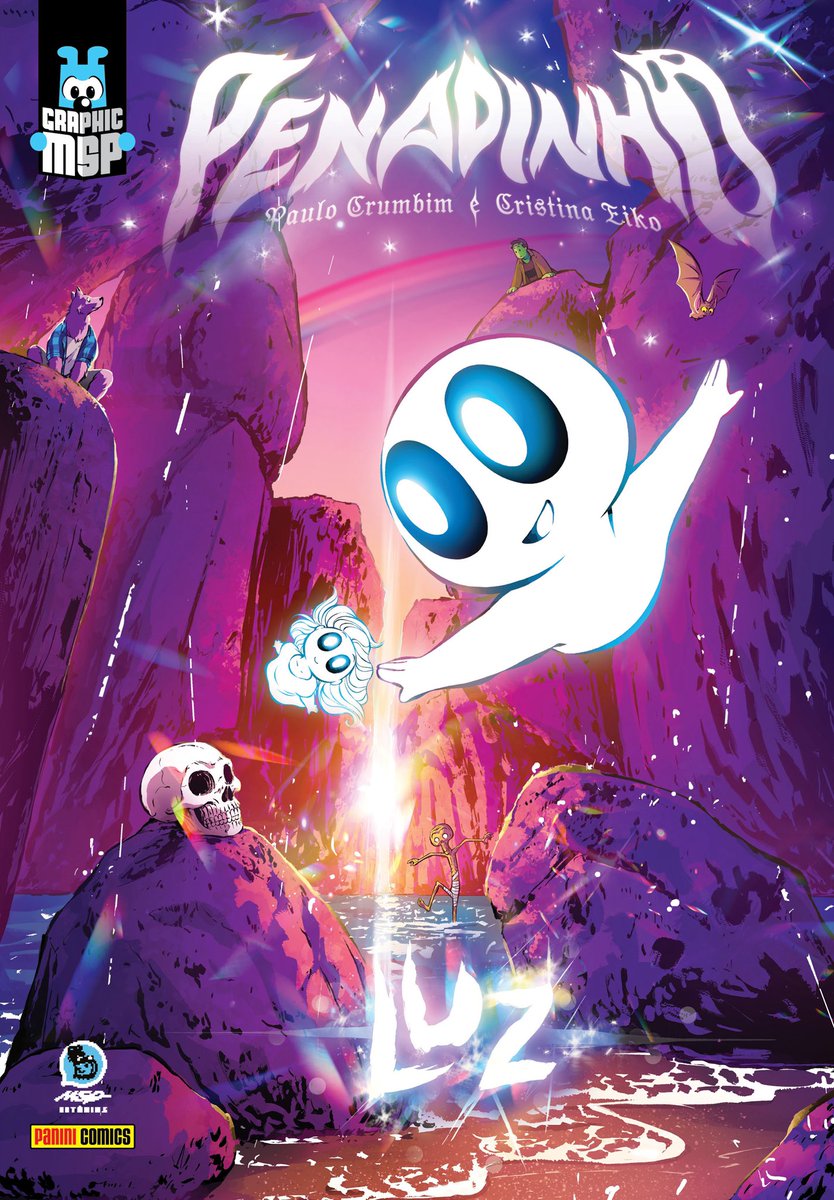 Eis a capa de Penadinho - Luz, de <a href="/crumbim/">paulo crumbim ⋮ ᏚL0Ɯ ᑭ0ᑭ</a> e <a href="/tinyeiko/">Tiny Eiko</a>, nossa 45ª Graphic MSP pela Panini.

Cranicola recebe uma missão importantíssima da Dona Morte, só que Penadinho não imaginava que isso mudaria para sempre a sua pós-vida. Uma HQ emocionante e de muita Luz. Literalmente. ❤️❤️