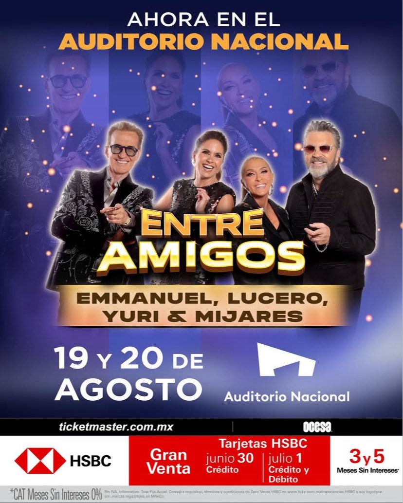 Camilaaaaa_19's tweet photo. No olviden!! 
Este martes y miércoles tenemos una cita en el Auditorio Nacional.
No se lo pueden perder: será un mega show con los artistas más grandes del país. 🎤💜 

🎫 - https://t.co/toR6dMvwvm https://t.co/z6THfbvF22