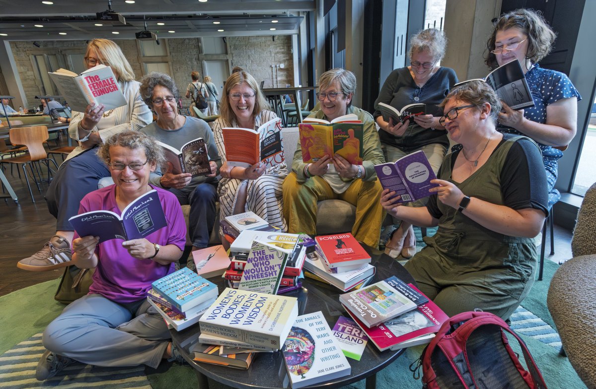 The one with Joanna smiling <a href="/ForWomenScot/">For Women Scotland</a> <a href="/joannaccherry/">Joanna Cherry KC</a> <a href="/DalgetySusan/">Susan Dalgety</a> <a href="/LucyHunterB/">Lucy Hunter Blackburn</a> <a href="/GussieGrips/">Elaine Miller, Venus Envy</a>