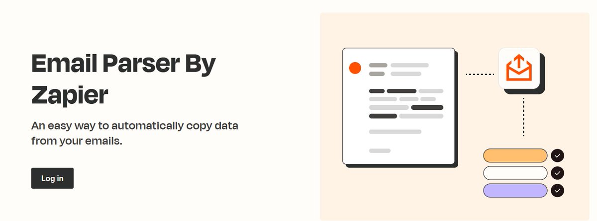 Email Parser by Zapier is a Trigger-only tool, it starts your Zap the moment it receives and parses an email—converting your unstructured emails into usable data for your Zaps, saving you hours copying and pasting email info and risking data entry errors.
#zapier #automation