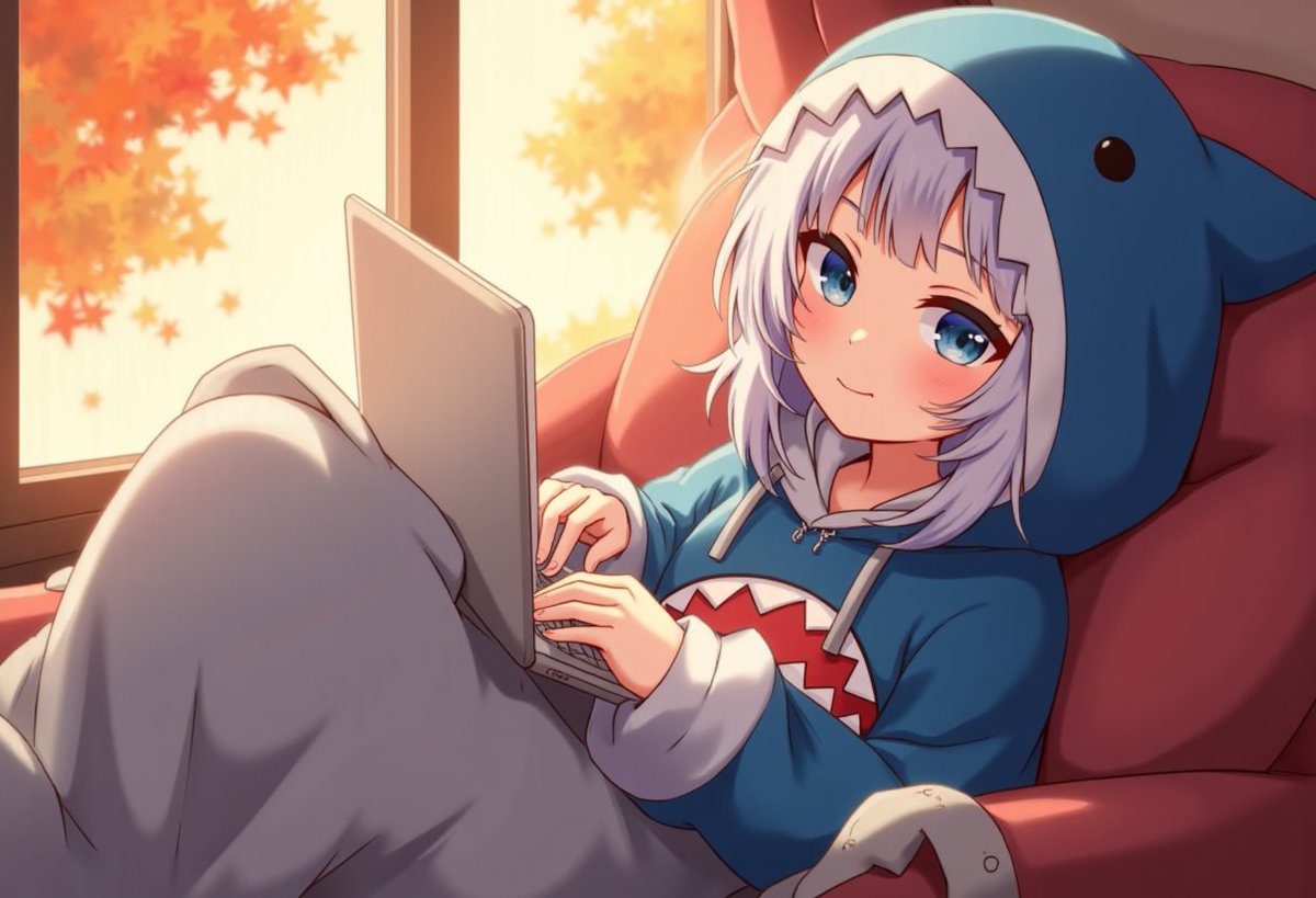 summer’s gone…
now i nap in hoodies and pretend i’m productive 🍂💤
also... hi Sui~ still cute.