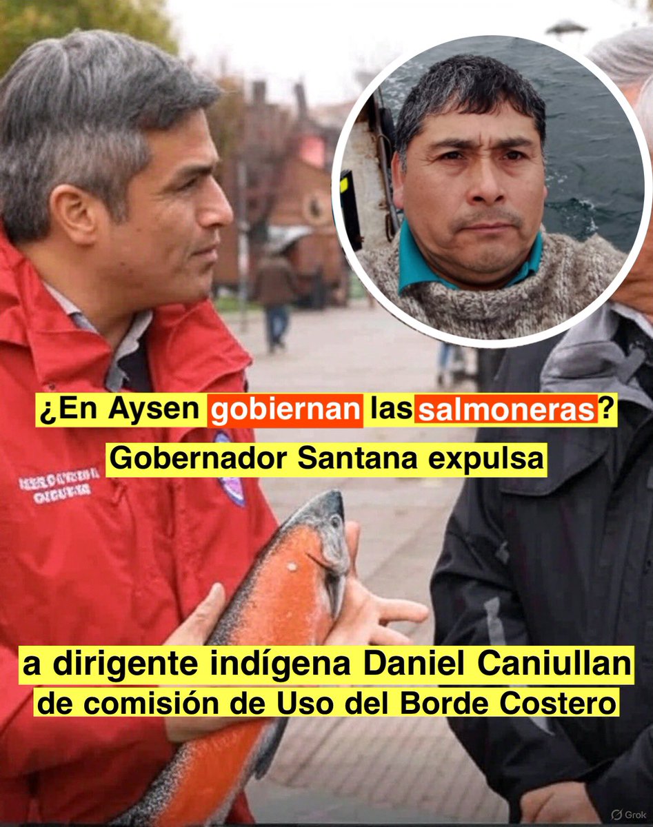 ¿En Aysen gobiernan las salmoneras? 

La expulsión del buzo y lonko indígena Daniel Caniullán de la Comisión Regional de Uso del Borde Costero de Aysén (CRUBC), decidida arbitrariamente por el gobernador regional Santana, es un acto de injusticia y una afrenta intolerable contra