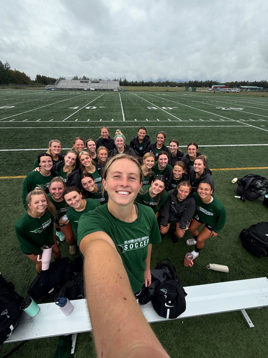 OBU_WSoccer's tweet image. Hello 👋🏻 

Preseason training coming from Alaska! #OnToVictory