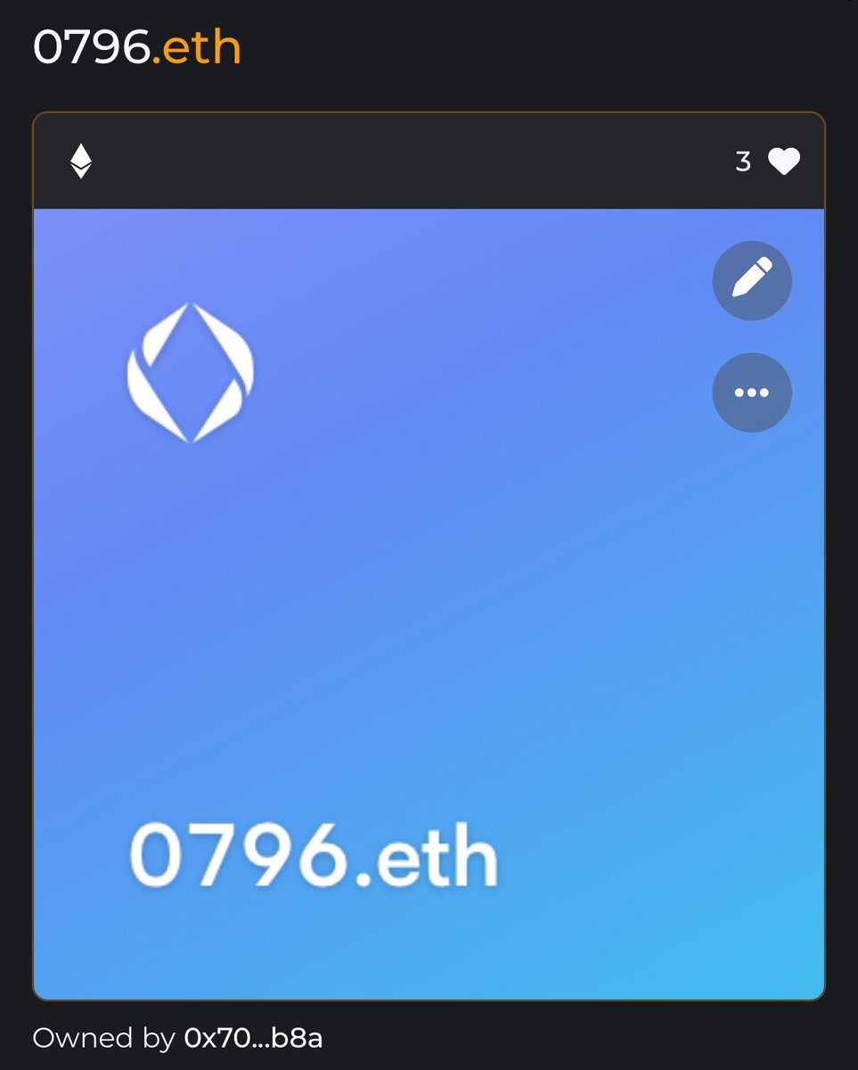 It’s simple.  

I bought this for 0.05E ($249.00) 4 weeks ago

It once sold for 3.44E ($15,631.00) 3 years ago 

A 61x return on investment (68x in terms of ETH)

I plan to hold this asset till it does this or more again. $ens