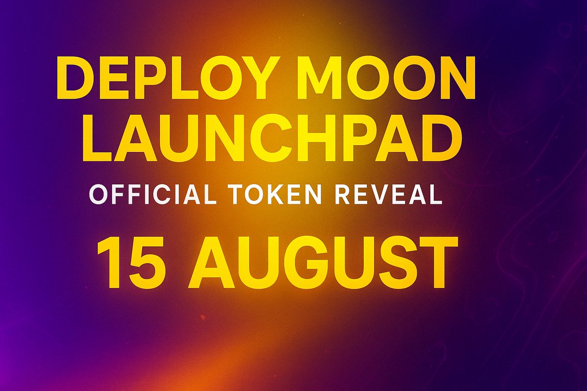 deploymoon's tweet image. 📅 15th August
🚀 Deploy Moon Launchpad goes live on @BNBCHAIN @cz_binance @BNBCHAINZH @BNBChainDevs 
💠 Official Token Reveal the same day
The journey starts here. 🌕
#DeployMoon #BNBChain #BNB